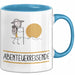Geschenk für Abenteuerreisende Tasse Lustige Geschenkidee Geburtstag Ich Bin Abenteuerreisende Ich Darf Das Blau Trendation