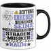 Straßenmusiker Geschenk Tasse Lustiger Spruch Erheben Sie Sich Der Straßenmusiker Betritt den Raum Schwarz Trendation