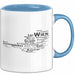 Österreich Karte Wien Wienerisch Tasse Geschenk Lustige Geschenkidee Spruch Blau Trendation
