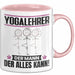 Yogalehrer Tasse Geschenk für Yogalehrer Der Mann Der Alles Kann Geschenkidee zum Geburtstag Rosa Trendation