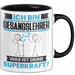 Gesangslehrer Tasse Geschenk für Gesangslehrer Geburtstag Lustiger Spruch Kaffee-Becher Was Ist Deine Superkraft Schwarz Trendation