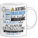 Aquarium-Enthusiastin Tasse Geschenk Lustiger Spruch Bitte Erheben Sie Sich Seine Majestät Die Aquarium-Enthusiastin Betritt Den Raum Weiß Trendation
