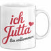 Jutta Tasse Geschenk Ich Bin Vollkommen Jutta Geschenkidee Geburtstag Weiß Trendation