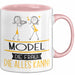 Model Geschenk Tasse Becher Die Frau Die Allen Kann Geschenkidee für eine Model Lustig Rosa Trendation