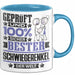 Schwiegerenkel Geschenk Lustiger Spruch für Schwiegerenkel Geschenkidee Bester Schwiegerenkel Der Welt Blau Trendation
