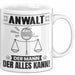 Anwalt Tasse Geschenk für Anwalt Der Mann Der Alles Kann Geschenkidee zum Geburtstag Weiß Trendation