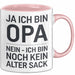 Opa Tasse Geschenk Ja Ich Bin Opa Aber Kein Alter Mann Geschenkidee Vatertag Rosa Trendation