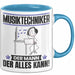 Musiktechniker Tasse Geschenk für Musiktechniker Der Mann Der Alles Kann Geschenkidee zum Geburtstag Blau Trendation