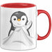 Lustige Tasse Geschenk Klein Pinguin Süßer Becher Spruch Rot Trendation