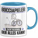 Bocciapieler Tasse Geschenk für Bocciapieler Der Mann Der Alles Kann Geschenkidee zum Geburtstag Blau Trendation