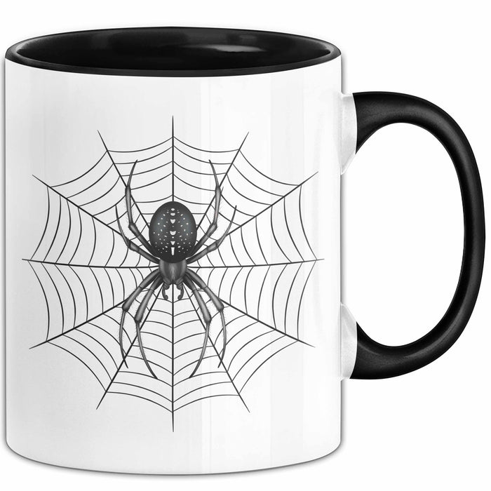 Spinne Vogelspinne Tier Tasse Geschenk Lustige Geschenkidee Spruch Schwarz Trendation