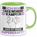 Taekwondo-Kämpfer Tasse Geschenk für Taekwondo-Kämpfer Geburtstag Lustiger Spruch Kaffee-Becher Was Ist Deine Superkraft Grün Trendation