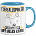 Fußballspieler Tasse Geschenk für Fußballspieler Der Mann Der Alles Kann Geschenkidee zum Geburtstag Blau Trendation
