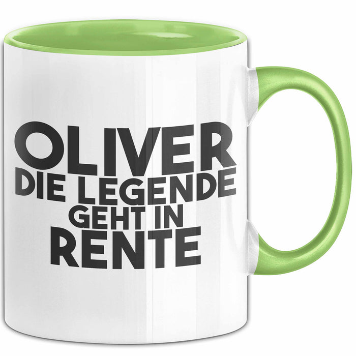 Oliver Tasse Oliver – Die Legende Geht In Rente Geschenk