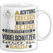 Vogelschützer Geschenk Tasse Lustiger Spruch Erheben Sie Sich Der Vogelschützer Betritt den Raum Weiß Trendation