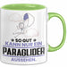 Paraglider Geschenk Tasse So Gut Kann Nur Ein Paraglider Aussehen Geschenkidee Kaffee-Becher Grün Trendation