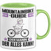 Mountainbike-Guide Tasse Geschenk für Mountainbike-Guide Der Mann Der Alles Kann Geschenkidee zum Geburtstag Grün Trendation