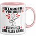 Gitarrenvirtuose Tasse Geschenk für Gitarrenvirtuose Der Mann Der Alles Kann Geschenkidee zum Geburtstag Rosa Trendation