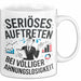 Sarkasmus Tasse Geschenkidee Erscheinung Mit Null Ahnung Weiß Trendation
