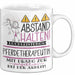 Pferdetherapeutin Tasse Geschenk Lustig Abstand Halten Hochleistungs-Pferdetherapeutin Mit Drang Zur Perfektion Bei Der Arbeit Weiß Trendation