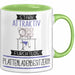 Plattenladenbesitzerin Tasse Geschenk Becher Stark Attraktiv Furchtlos Plattenladenbesitzerin Lustige Geschenkidee Grün Trendation