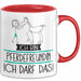 Geschenk für Pferdefreundin Tasse Lustige Geschenkidee Geburtstag Ich Bin Pferdefreundin Ich Darf Das Rot Trendation