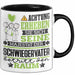 Schwiegervater Geschenk Tasse Lustiger Spruch Erheben Sie Sich Der Schwiegervater Betritt den Raum Schwarz Trendation