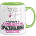 Spaziergänger Geschenk Tasse So Gut Kann Nur Ein Spaziergänger Aussehen Geschenkidee Kaffee-Becher Grün Trendation