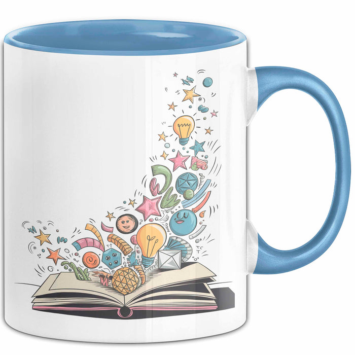 Illustrator Tasse Geschenkidee für Zeichenkünstler Blau Trendation