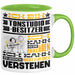 Tonstudio-Besitzer Geschenk Tasse Lustige Geschenkdiee für einen Tonstudio-Besitzer Geburtstag Ich Bin Tonstudio-Besitzer Ich Kann Es Dir Erklären Aber Nicht Für Dich Verstehen Grün Trendation