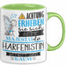 Harfenistin Tasse Geschenk Lustiger Spruch Bitte Erheben Sie Sich Seine Majestät Die Harfenistin Betritt Den Raum Grün Trendation