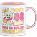 80. Geburtstag Tasse Geschenk Vor 80 Jahren War Ich Mal Die Schnellste Geschenkidee Frauen Mutter Oma Rosa Trendation