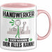 Handwerker Tasse Geschenk für Handwerker Der Mann Der Alles Kann Geschenkidee zum Geburtstag Rosa Trendation
