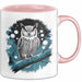 Eule Tierliebhaber Tasse Geschenk Lustige Geschenkidee Spruch Rosa Trendation