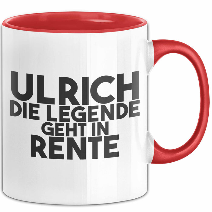Ulrich Tasse Ulrich – Die Legende Geht In Rente Geschenk