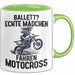 Motorcross Tasse Geschenk Ballett Echte Mädchen Fahren Motocross Grün Trendation