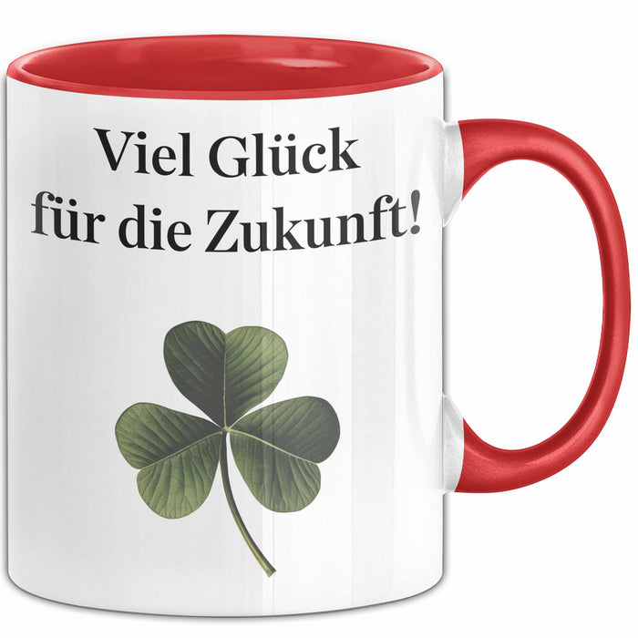 Büroarbeit Kollege Abschied Tasse Geschenk Lustige Geschenkidee Spruch Viel Glück Für Die Zukunft Rot Trendation