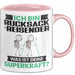 Rucksackreisender Tasse Geschenk für Rucksackreisender Geburtstag Lustiger Spruch Kaffee-Becher Was Ist Deine Superkraft Rosa Trendation