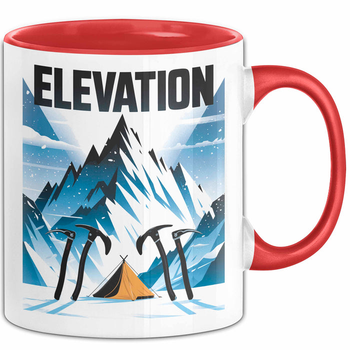 Bergsteiger Tasse Geschenk Lustige Geschenkidee Spruch Für Höhen Liebhaber Rot Trendation