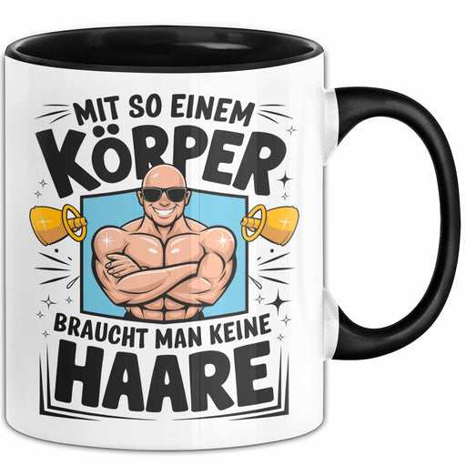 Glatzkopf Männer Tasse Geschenkidee Du Brauchst Keine Haare Trendation