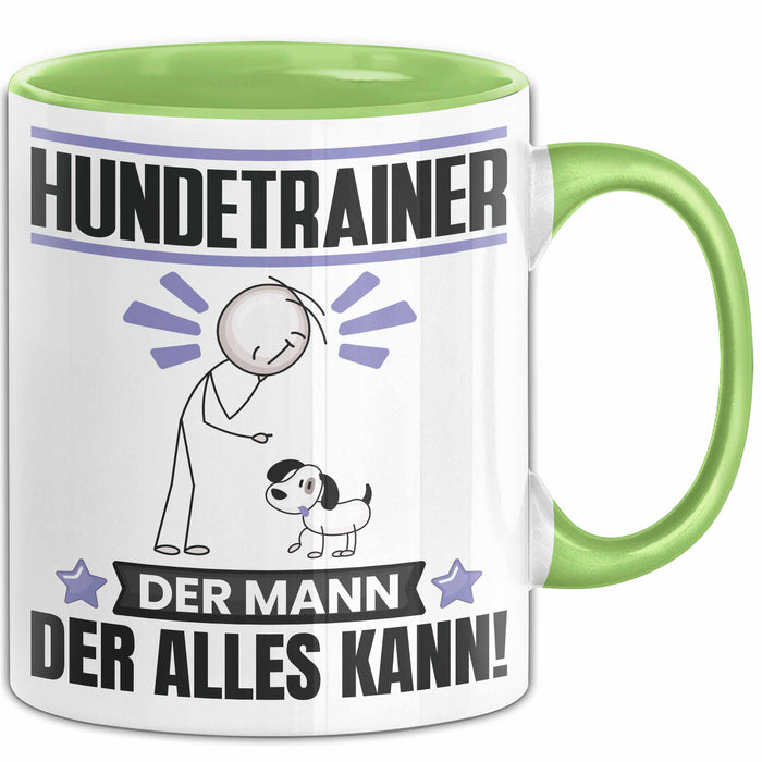 Hundetrainer Tasse Geschenk für Hundetrainer Der Mann Der Alles Kann Geschenkidee zum Geburtstag Grün Trendation