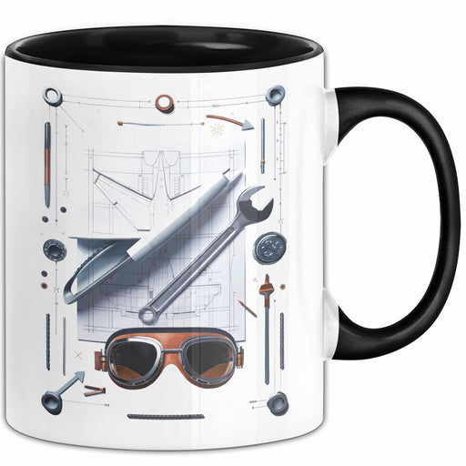 Flugzeugmechaniker Tasse Geschenk Lustige Geschenkidee Spruch Für Luftfahrt Techniker Trendation
