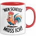 Sarkastisches Huhn Tasse Geschenk Lustige Geschenkidee Nen Scheiß Muss Ich Rot Trendation