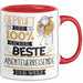 Beste Abenteuerreisende Der Welt Tasse Geschenk für Eine Abenteuerreisende Geprüft Und Sicher Geschenkidee Geburtstag Weihnachten Rot Trendation
