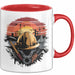 Bauarbeiter Tasse Geschenkidee für Bauarbeiter Rot Trendation