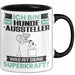 Hundeaussteller Tasse Geschenk für Hundeaussteller Geburtstag Lustiger Spruch Kaffee-Becher Was Ist Deine Superkraft Schwarz Trendation