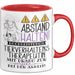 Tierverhaltenstherapeutin Tasse Geschenk Lustig Abstand Halten Hochleistungs-Tierverhaltenstherapeutin Mit Drang Zur Perfektion Bei Der Arbeit Rot Trendation
