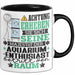 Aquarium-Enthusiast Geschenk Tasse Lustiger Spruch Erheben Sie Sich Der Aquarium-Enthusiast Betritt den Raum Schwarz Trendation