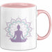 Yoga Liebhaber Tasse Geschenkidee für Zen Posen Suchende Rosa Trendation