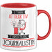 Journalistin Tasse Geschenk Becher Stark Attraktiv Furchtlos Journalistin Lustige Geschenkidee Rot Trendation